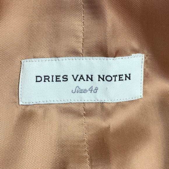 DRIES VAN NOTEN Size 38 Peach Cotton Blend Buttoned Vest - Picture 5 of 6